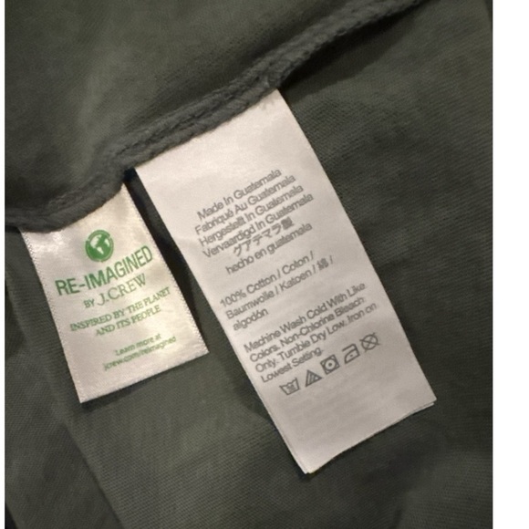 NWT J.Crew Women Short-sleeve Summer Topiary Green T-shirt Dress Small S - Picture 9 of 9